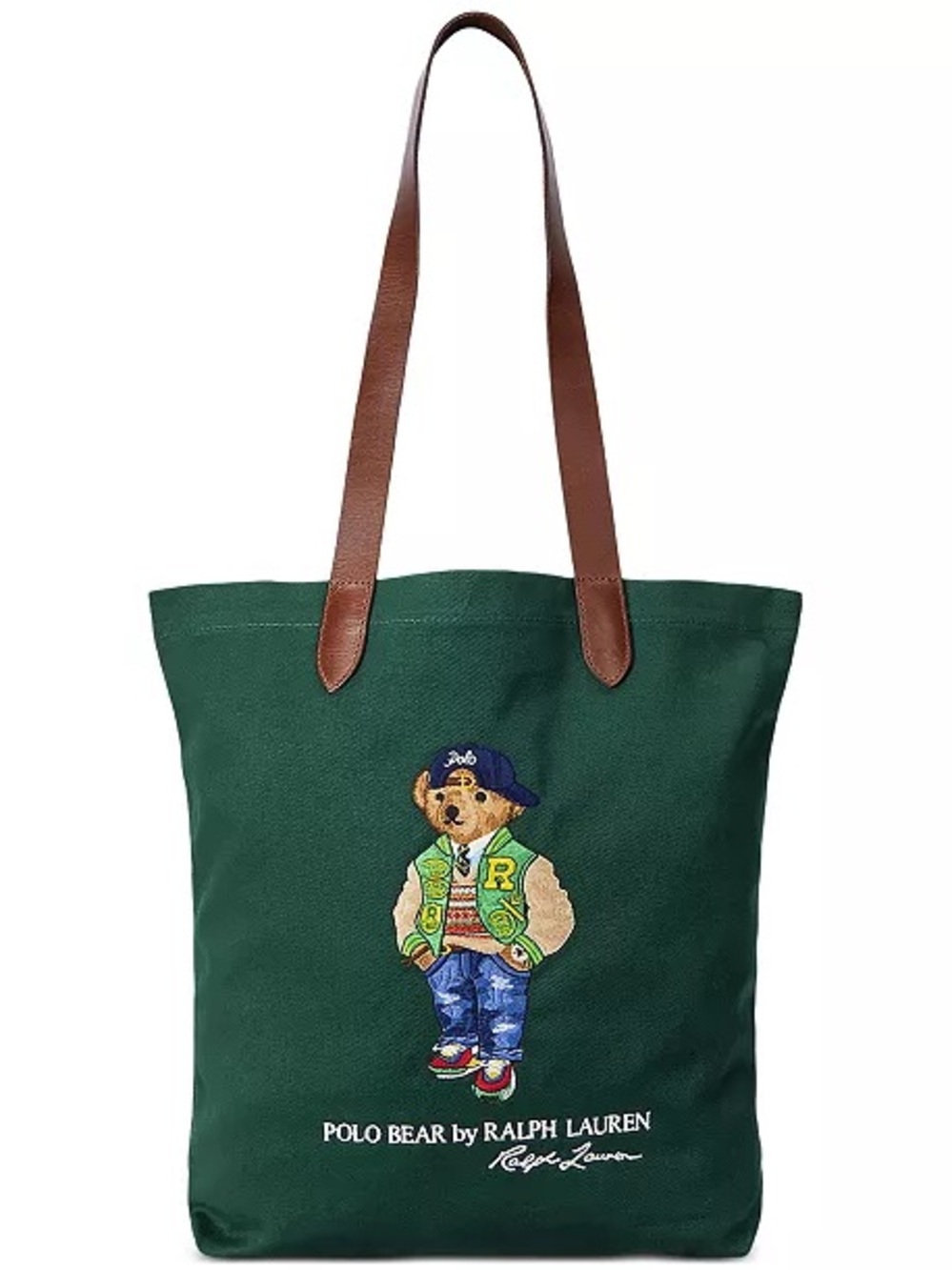 NWT Polo Bear by Ralph Lauren | Polo Bear Twill Shopper Tote | Green